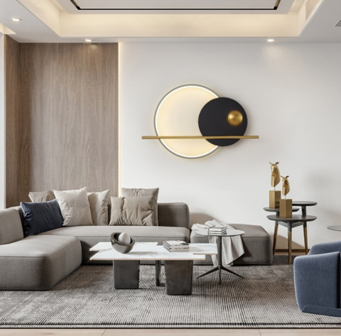 Настенный светодиодный светильник Inodesign Ridn Black 40.6195